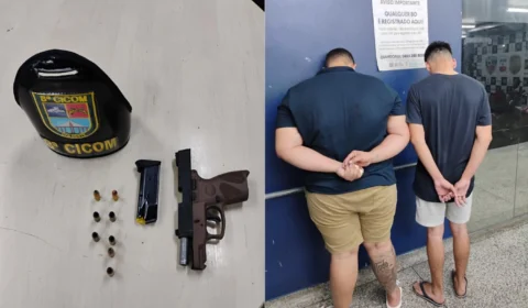 Criminosos são presos após efetuarem tiros em posto de gasolina