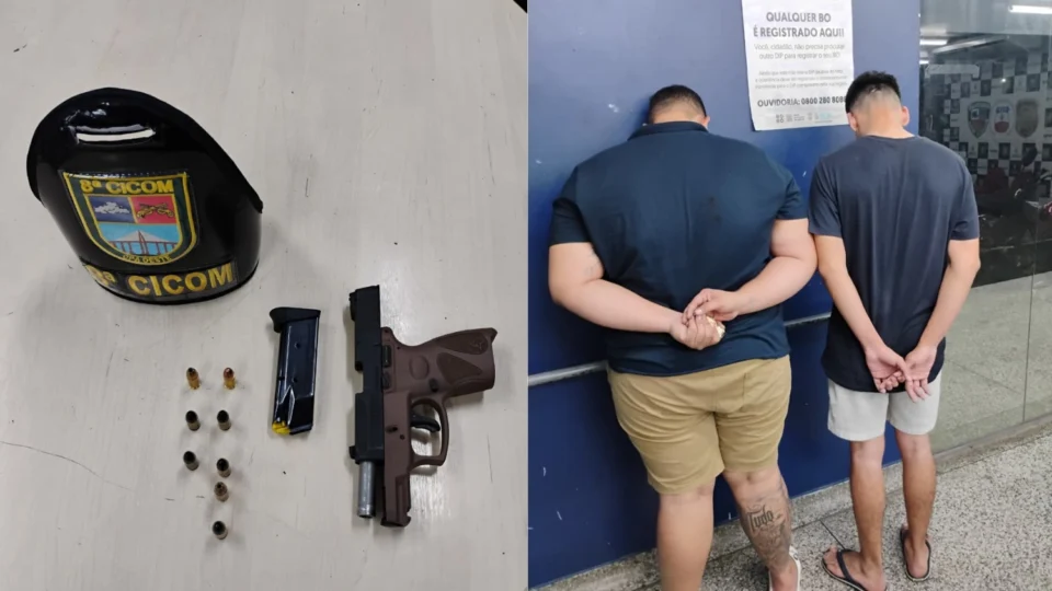 Criminosos são presos após efetuarem tiros em posto de gasolina