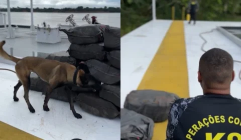 Polícia prende seis pessoas e apreende mais de 500 kg de cocaína em balsas na Base Arpão 3