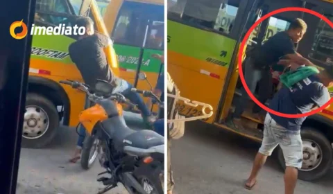 VEJA VÍDEO: motoristas de ‘amarelinhos’ trocam socos em avenida na Zona Leste de Manaus