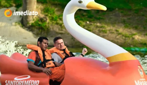 David Almeida visita ‘Lagoa dos Patinhos’ enquanto Manaus sofre com caos na infraestrutura