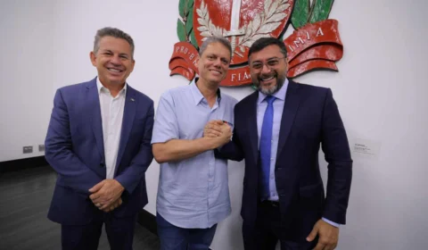 Wilson Lima, Tarcísio de Freitas e Mauro Mendes debatem políticas ambientais no CAMBI 2025 em São Paulo