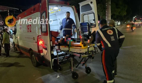 Colisão entre motocicletas deixa duas pessoas feridas na Avenida Itaúba, em Manaus