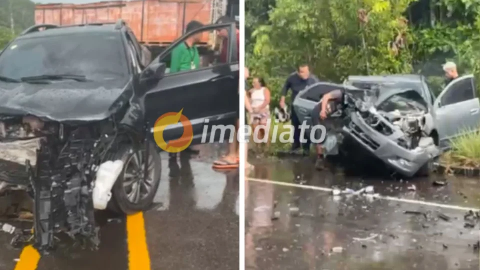 VEJA VÍDEO: grávida morre após colisão com carro durante chuva na rodovia AM-070