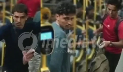 VÍDEO: Polícia Civil divulga imagens de três homens procurados por roubo a ônibus em Manaus