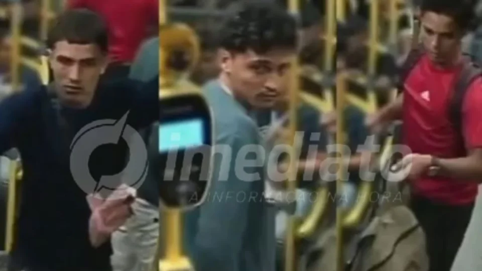 VÍDEO: Polícia Civil divulga imagens de três homens procurados por roubo a ônibus em Manaus