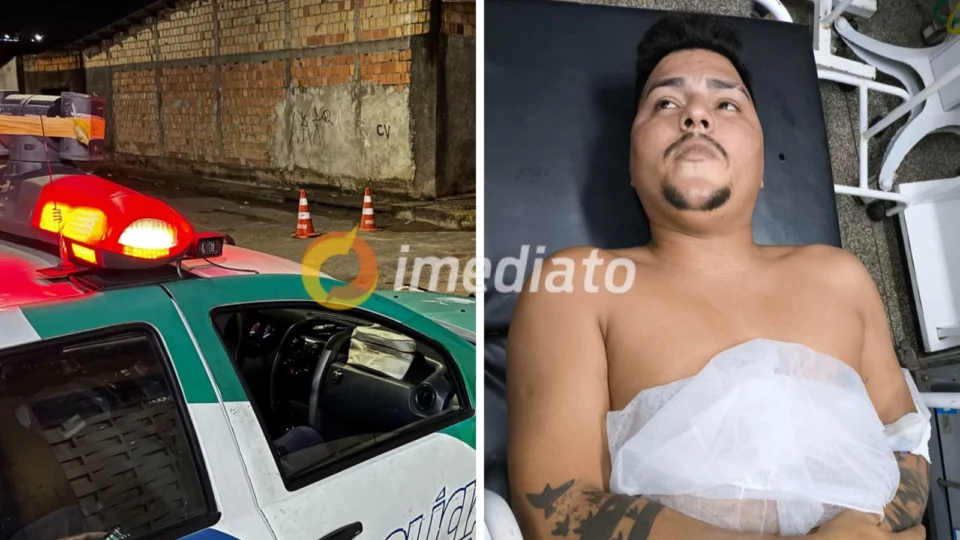Homem envolvido em confronto com PM no Fátima 2 está internado sob custódia em Manaus