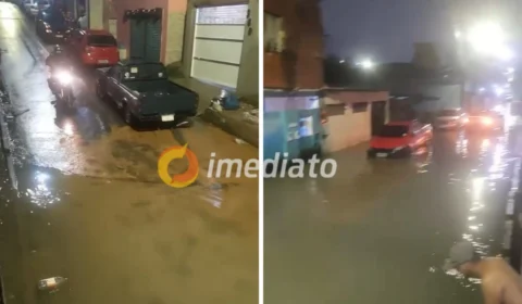 Morador denuncia alagamento no Alvorada, e critica gestão municipal após forte chuva em Manaus