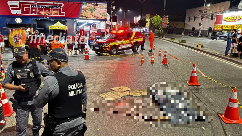 Homem morre ao ser atropelado por viatura dos Bombeiros na avenida Cosme Ferreira