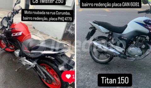 Proprietários buscam informações para recuperar motos furtadas no bairro Redenção