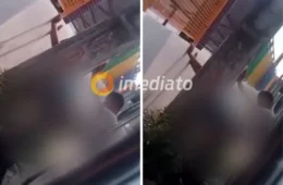 VÍDEO: homens são flagrados em momento íntimo atrás de ônibus no bairro Aleixo, em Manaus