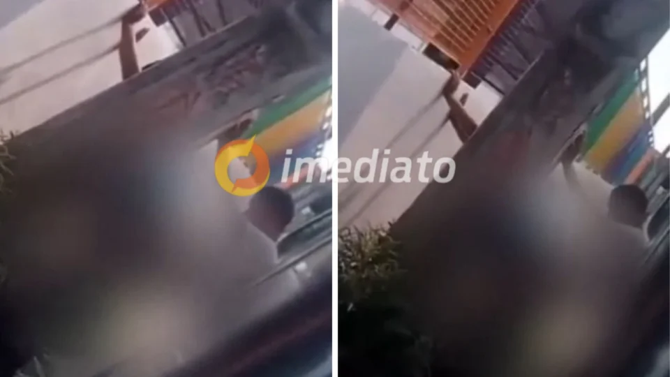 VÍDEO: homens são flagrados em momento íntimo atrás de ônibus no bairro Aleixo, em Manaus