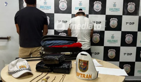 Polícia Militar apreende 3 kg de maconha e prende dois homens no Porto de Manaus