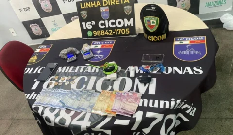 Homem é preso por tráfico de drogas no bairro Aleixo, em Manaus