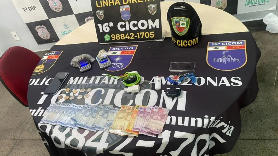 Homem é preso por tráfico de drogas no bairro Aleixo, em Manaus