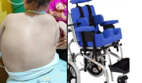 Mãe pede ajuda para comprar cadeira adaptada para filho com paralisia cerebral