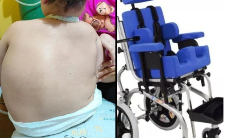 Mãe pede ajuda para comprar cadeira adaptada para filho com paralisia cerebral