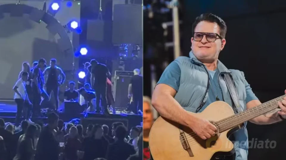 Marrone cai de palco em show com Bruno e machuca a cabeça; saiba como o sertanejo está