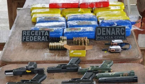 Operação da Polícia Civil apreende drogas, armas e caminhonete; prejuízo ao tráfico chega a R$ 1 milhão