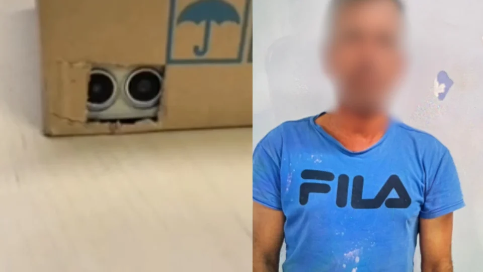 Funcionário é preso por esconder celular em caixa de papelão para filmar colegas no banheiro