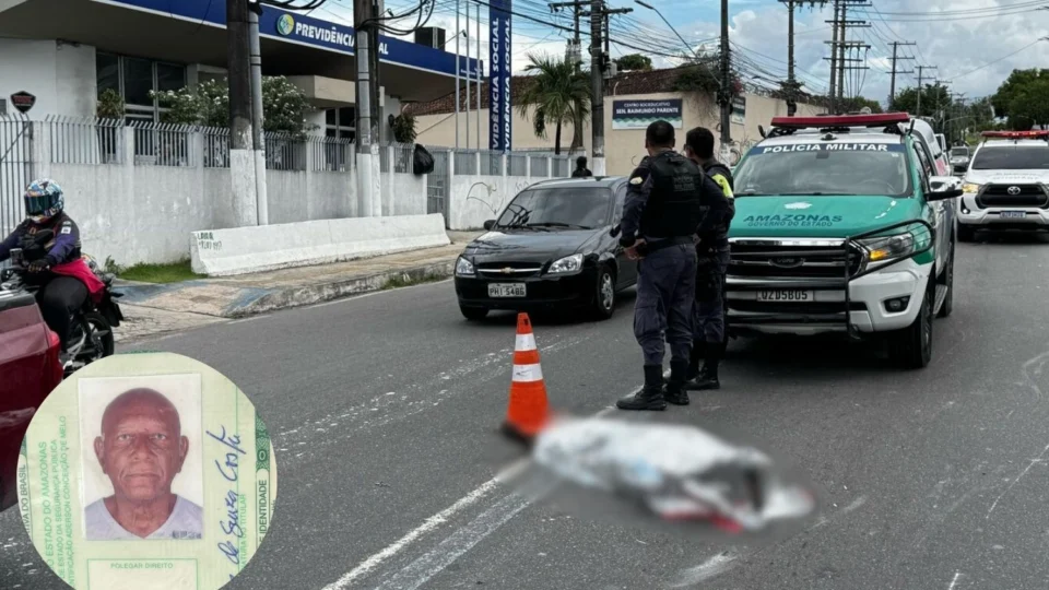 Idoso de 83 anos é atropelado ao sair do INSS na Cidade Nova, zona norte de Manaus