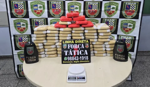 Força Tática apreende 73kg de oxi em área de intenso tráfico no Tarumã