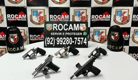 Menor é apreendido com cinco armas de fogo na Zona Leste de Manaus