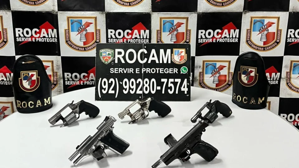 Menor é apreendido com cinco armas de fogo na Zona Leste de Manaus