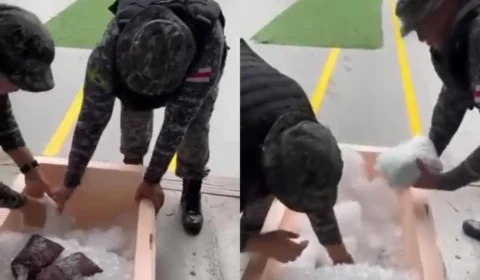 Polícia Militar apreende drogas escondidas em caixa de isopor com açaí durante operação na Base Arpão III