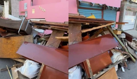 Moradores do bairro Alvorada enfrentam acúmulo de lixo há mais de quatro dias