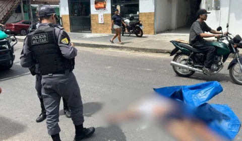 Suspeito de assaltos morre após cair de moto no bairro Novo Aleixo, em Manaus