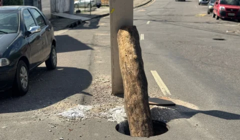 Moradores Denunciam Bueiro Sem Tampa e Buracos na Avenida Leonardo Malcher, em Cachoeirinha