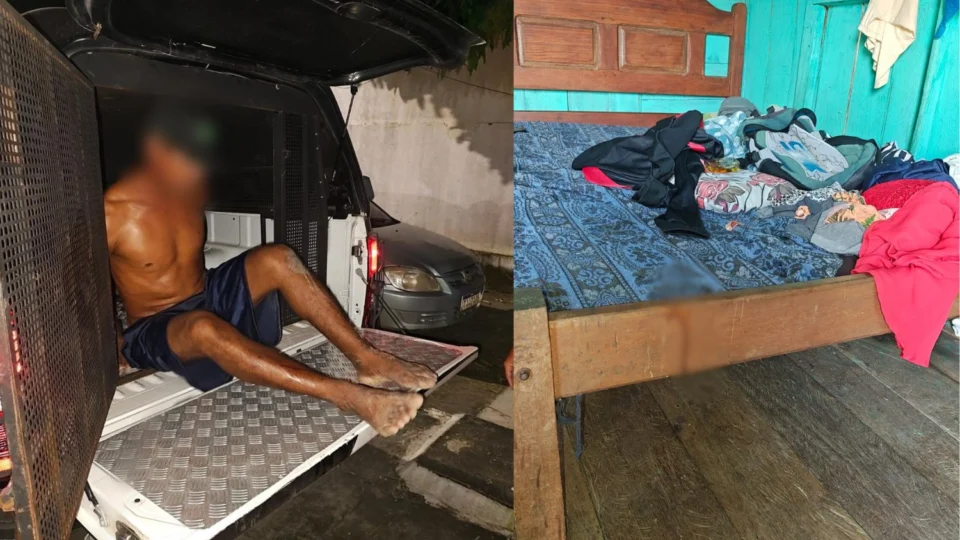 Homem é preso por tentativa de feminicídio na frente dos filhos em Itapiranga