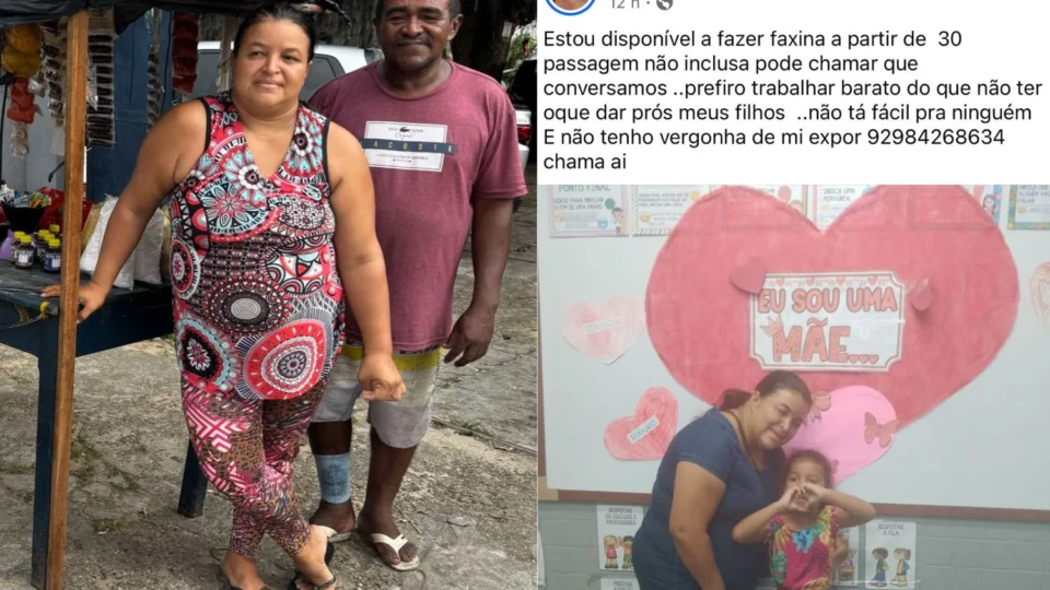 “Prefiro trabalhar barato do que ver meus filhos com fome”, diz mãe que oferece faxina por R$ 30 no Jorge Teixeira