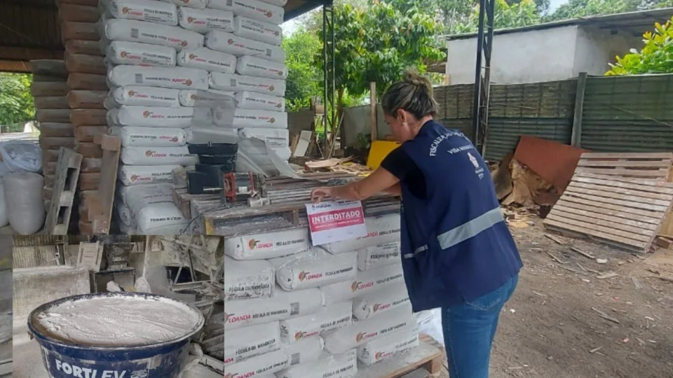 Fábrica clandestina de goma de tapioca é interditada em Manaus