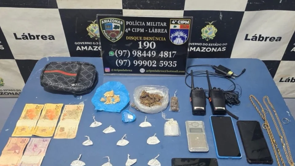 Adolescentes são apreendidos e dois homens presos por por tráfico de drogas no Amazonas