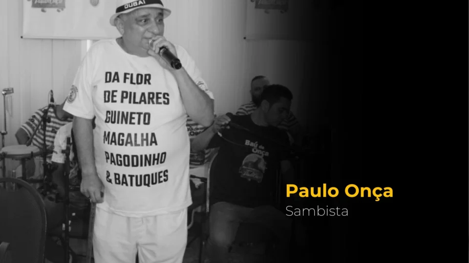 Velório do sambista Paulo Onça será realizado na quadra da escola de samba Vitória Régia, em Manaus