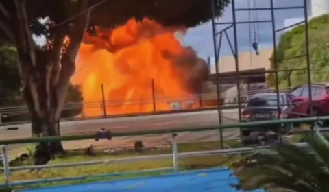 Vídeo: explosão e incêndio atingem fábrica no Distrito Industrial de Manaus