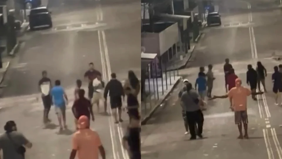 Vídeo: Briga generalizada é registrada na saída de ‘adega’ em Manaus; ‘Briga dos Enzos e galerosos’, afirmam