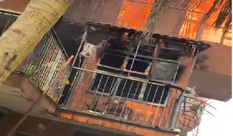 VEJA: Incêndio em apartamento deixa oito pessoas feridas em Manaus