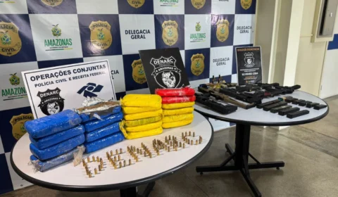 PC-AM desmantela esquema de tráfico com apreensão de R$1 mi em drogas e armas na BR-174
