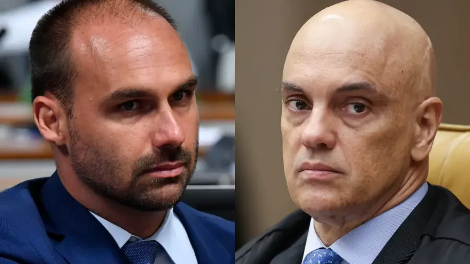 Alexandre de Moraes será relator de inquérito no STF contra Eduardo Bolsonaro por suposta coação