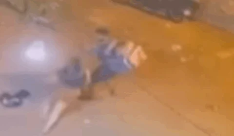 VEJA VÍDEO: mulher esfaqueia marido no meio da rua e é presa alcoolizada