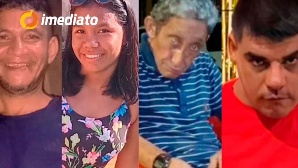 Polícia Civil divulga imagens de quatro pessoas desaparecidas em locais distintos de Manaus