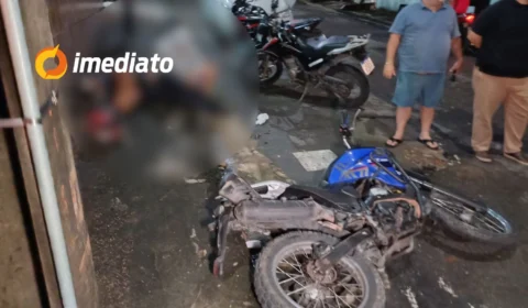 Colisão entre carro e moto deixa motociclista gravemente ferido no bairro Japiim