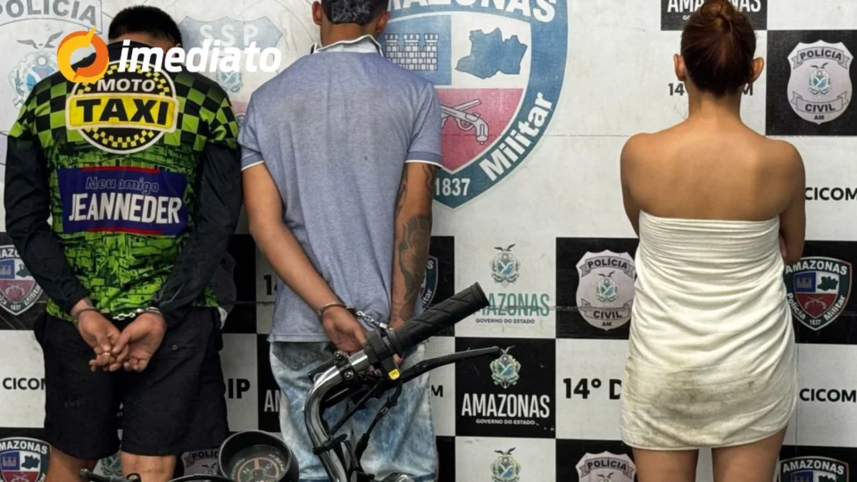 Dois assaltantes são presos após roubo de celular e perseguição no bairro Colônia Antônio Aleixo