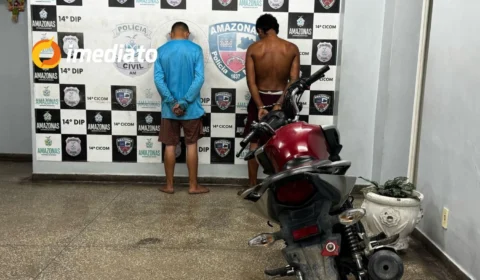 Força Tática prende dois homens com motocicleta roubada na Avenida Itaúba