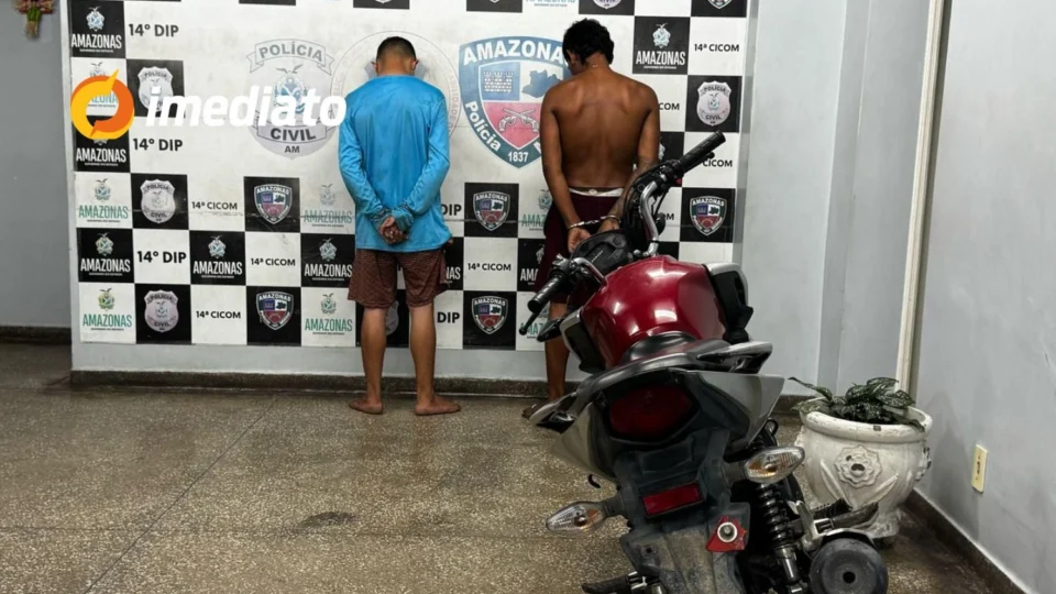 Força Tática prende dois homens com motocicleta roubada na Avenida Itaúba