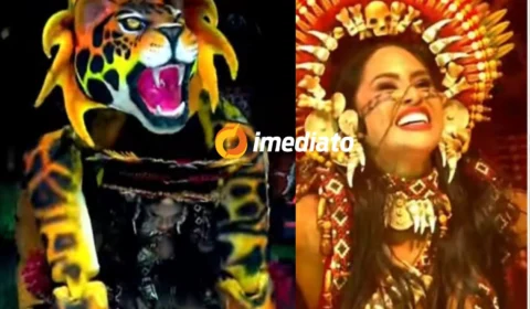 VÍDEO: Isabelle Nogueira se transforma em ‘onça’ na 1ª noite do Festival de Parintins 2025