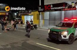 Jovem é atropelado por motociclista na contramão ao tentar atravessar Avenida Alphaville